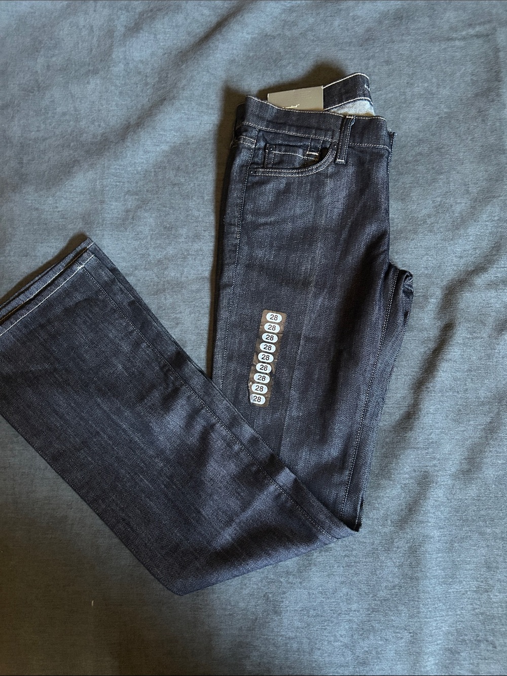7 For All Mankind Dark Blue original Boot Cut Jeans - Picture 2 of 7
